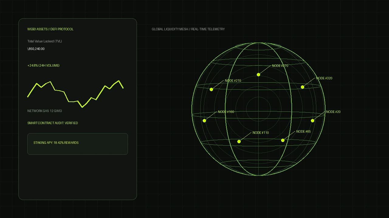 Web3 Dashboard Preview Mockup